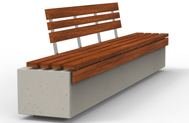 Betonowe ławki miejskie z rodziny RELAX deco, oraz  siedziska i stoły od producenta małej architektury.