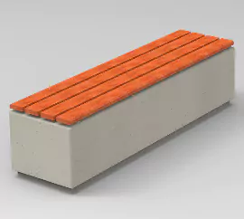 Ławki betonowe z rodziny produktów RELAX deco, z wygodnym drewnianym siedziskie, bez oparcia, idealnie komponują się z innymi produktami z rodziny RELAX deco. Ławki betonowe dostępne w dwóch rozmiarach.