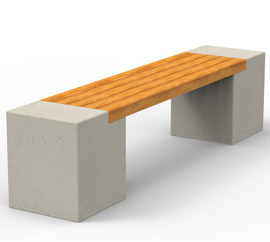 Beton architektoniczny ławka miejska od producenta małej architektury 