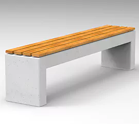 Nowoczesne ławki betonowe TARA deco dostępne w dwóch rozmiarach oraz bogatej ofercie kolorystycznej.